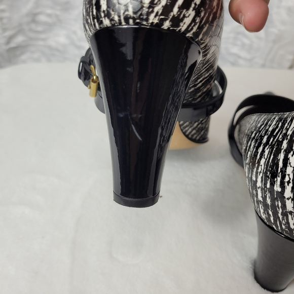 Anyi Lu Black & White Heel Size 40 - Picture 5 of 11